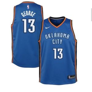 Paul George Oklahoma City Thunder Nike Swingman Jersey Size Youth Medium NBA